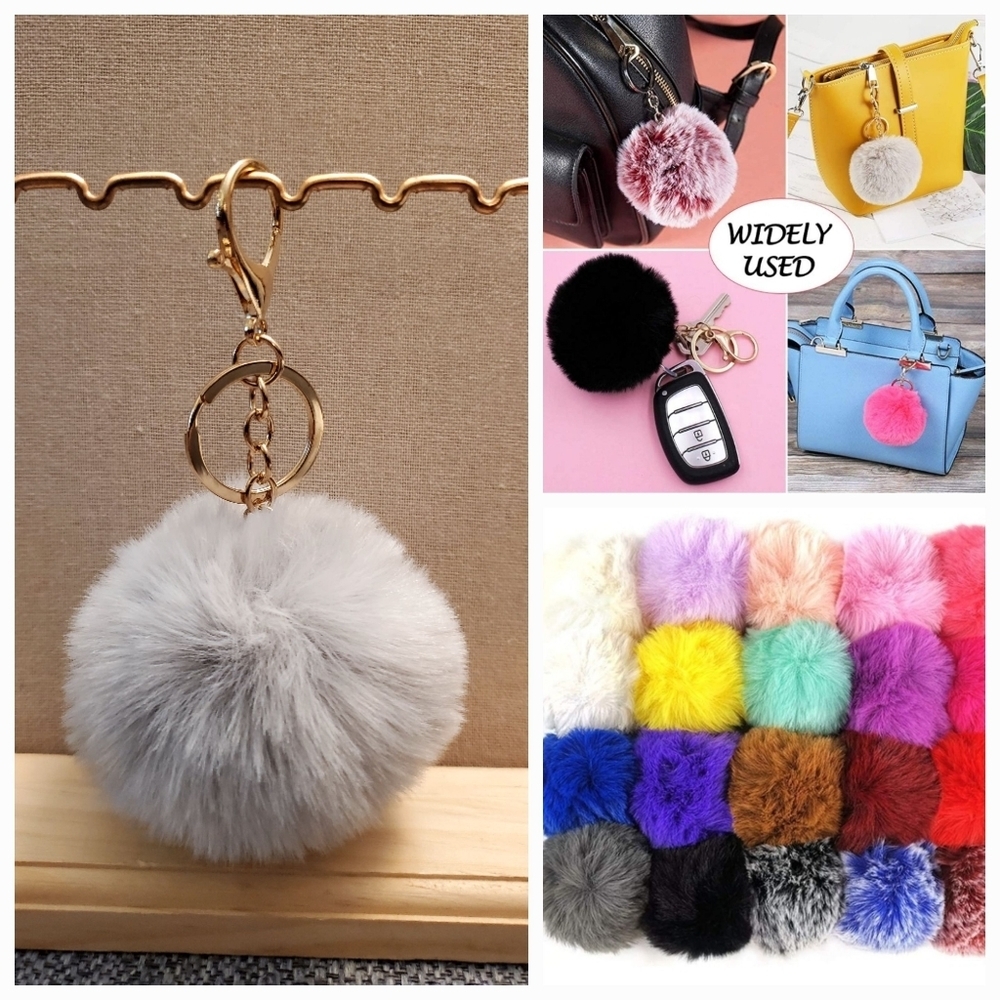 Cute Fashion Faux-Fur Puff Ball